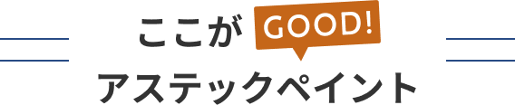 ここがGOOD!アステックペイント