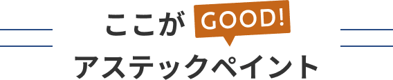 ここがGOOD!アステックペイント